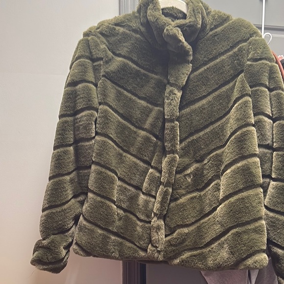 Ci Sono Green Teddy Jacket Quilted Insulated outerwear collection nwot - Picture 5 of 10